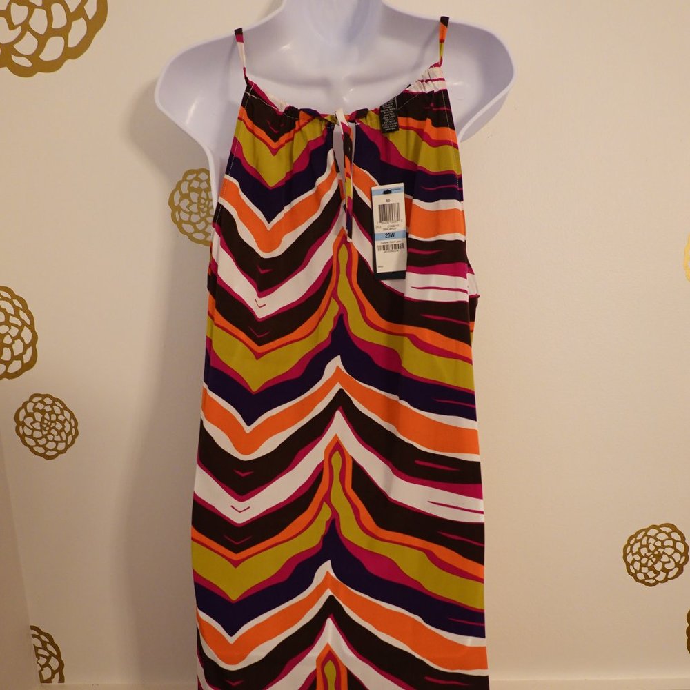 (NWT) INC "Brasil" A-line Shift Dress 20W  Host Pick!